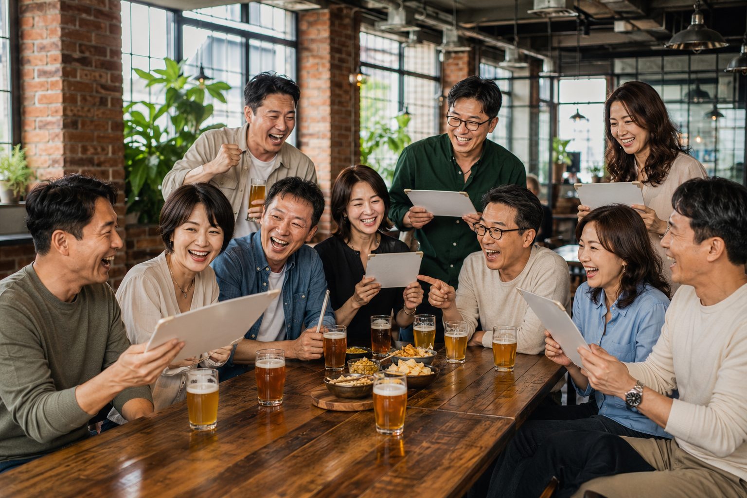 모임 분위기 예시